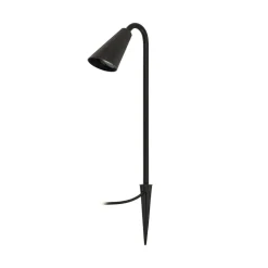 Lindby Sorvete grondspies lamp, zwart, metaal, hoogte 62cm