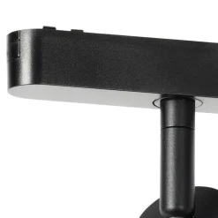 Lindby spot 48 V Lumaro, zwart, Ø 4 cm, aluminium, dimbaar