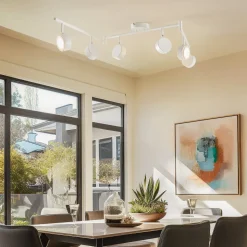 Lindby spot Jyla, wit, 4.000 K, 6-lamps, GX53