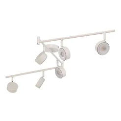 Lindby spot Jyla, wit, 4.000 K, 6-lamps, GX53
