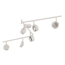 Lindby spot Jyla, wit, lens, 3.000 K, 6-lamps, GX53