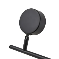 Lindby spot Jyla, zwart, lens, 3.000 K, 6-lamps, GX53