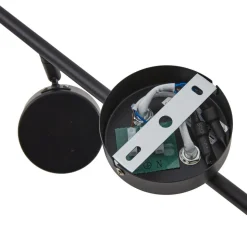 Lindby spot Jyla, zwart, lens, 3.000 K, 6-lamps, GX53