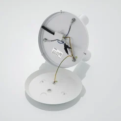 Lindby spot Kardo, rond, 3-lamps, wit, metaal, IP44