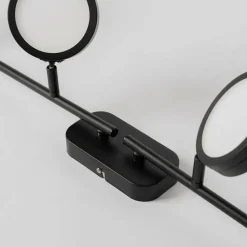 Lindby spot Neros, zwart, 4-lamps, 79,5 cm, CCT, ijzer