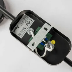 Lindby spot Neros, zwart, 2-lamps, 31,5 cm, CCT, ijzer