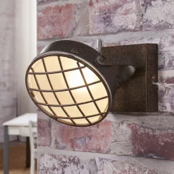 Lindby spot Tamin, roestkleurig, 1-lamp, glas, G9