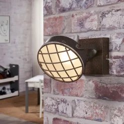 Lindby spot Tamin, roestkleurig, 1-lamp, glas, G9