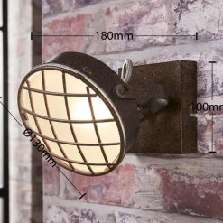 Lindby spot Tamin, roestkleurig, 1-lamp, glas, G9