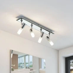 Lindby spot Zela, lengte 53 cm, chroom, 4-lamps