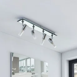 Lindby spot Zela, lengte 53 cm, chroom, 4-lamps