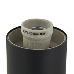 Lindby Statius buitenwandlamp, antraciet, ijzer, sensor