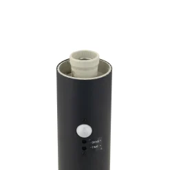 Lindby Statius sokkellamp, antraciet, ijzer, sensor, 45 cm