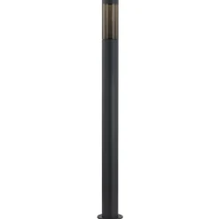 Lindby Statius tuinpadverlichting, antraciet, ijzer, 100 cm