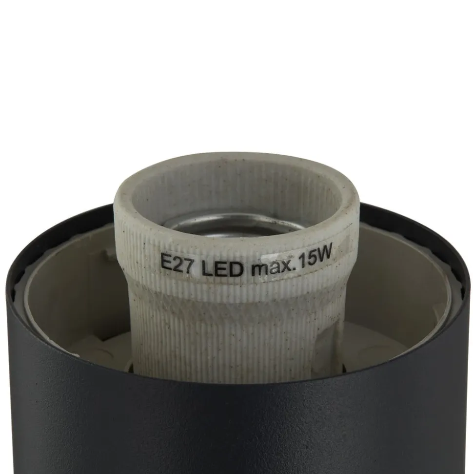 Lindby Statius tuinpadverlichting, antraciet/wit, sensor, 100cm