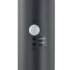 Lindby Statius tuinpadverlichting, antraciet, ijzer, sensor