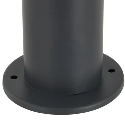 Lindby Statius tuinpadverlichting, antraciet, ijzer, sensor