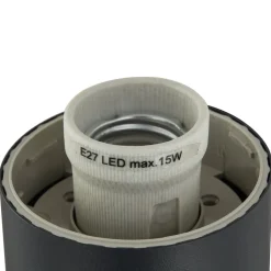 Lindby Statius tuinpadverlichting, antraciet, ijzer, sensor