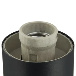 Lindby Statius tuinpadverlichting, antraciet/opaal, ijzer, 100 cm