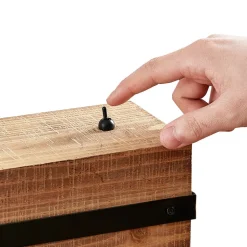 Lindby Sverina tafellamp van hout, 1-lamp