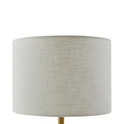 Lindby tafellamp albast, wit/goud, Ø 30 cm, marmer, E27