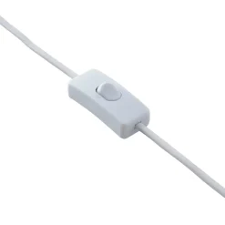 Lindby tafellamp Herry, wit, keramiek, hond, 46,5 cm hoog