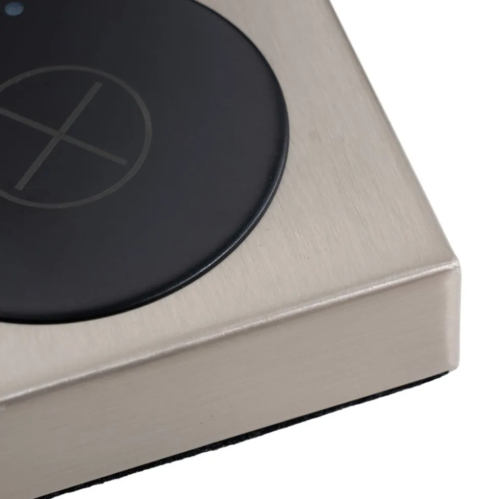 Lindby tafellamp Junis, nikkel, oplaadfunctie