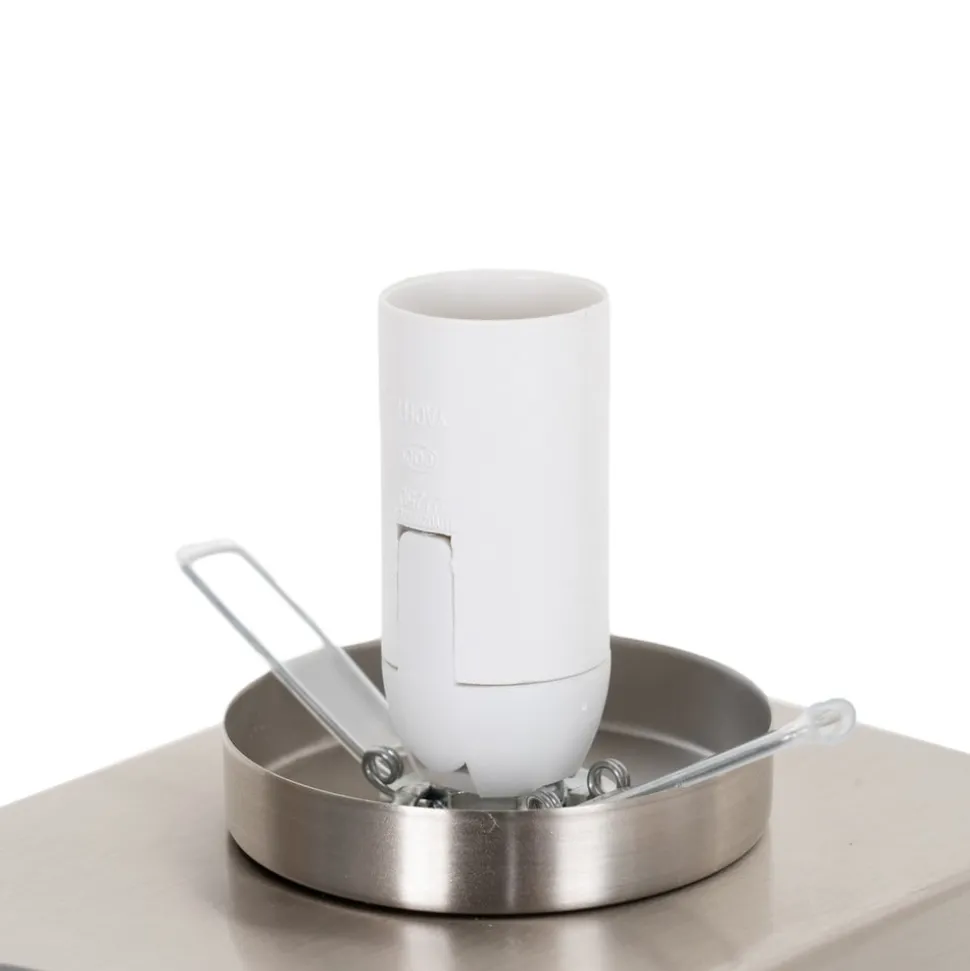 Lindby tafellamp Junis, nikkel, oplaadfunctie