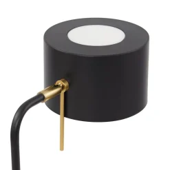 Lindby tafellamp Kaida, zwart, metaal