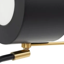 Lindby tafellamp Kaida, zwart, metaal