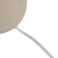 Lindby tafellamp Lennes, beige, glas, Ø 20 cm