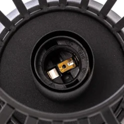 Lindby tafellamp Maivi, zwart, 25 cm, ijzer, kooi