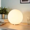 Lindby tafellamp Marike, wit, glas, bol, Ø 25 cm, E27