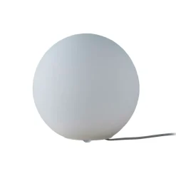 Lindby tafellamp Marike, wit, glas, bol, Ø 25 cm, E27