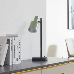 Lindby tafellamp Ovelia, groen/zwart, metaal, E27