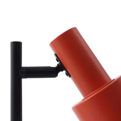 Lindby tafellamp Ovelia, oranje/zwart, metaal, E27