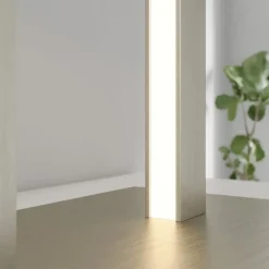 Lindby tafellamp Sigurd, wit, stof, hoogte 54cm, E27