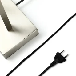 Lindby tafellamp Sigurd, wit, stof, hoogte 54cm, E27