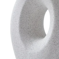 Lindby tafellamp Thalassia, wit, Ø 30 cm, keramiek