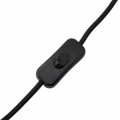 Lindby tafellamp Thalassia, grijs/zwart, Ø 20cm, keramiek