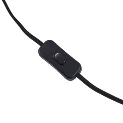 Lindby tafellamp Thalassia, zwart/wit, Ø 26cm, keramiek