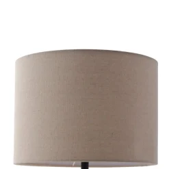 Lindby tafellamp Thalassia, beige, Ø 30 cm, keramiek