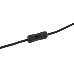 Lindby tafellamp Zyralia, houtkleurig, rotan, Ø 30 cm