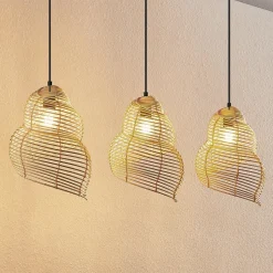 Lindby Taspira hanglamp van vlechtwerk