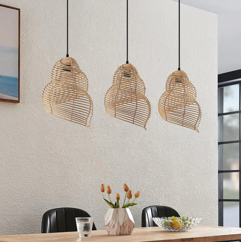 Lindby Taspira hanglamp van vlechtwerk