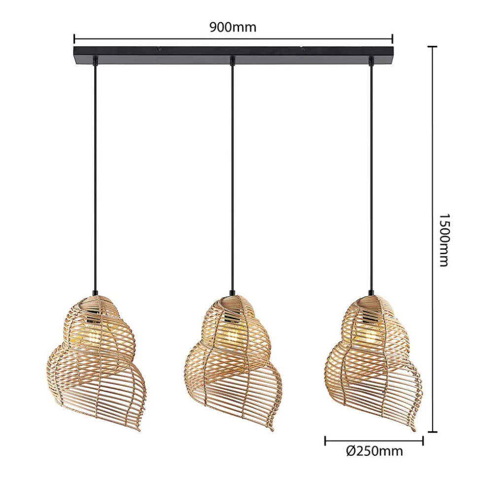 Lindby Taspira hanglamp van vlechtwerk