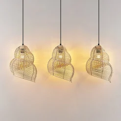 Lindby Taspira hanglamp van vlechtwerk