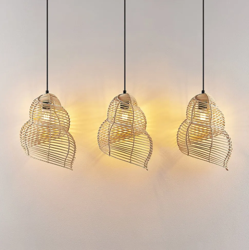 Lindby Taspira hanglamp van vlechtwerk