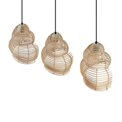 Lindby Taspira hanglamp van vlechtwerk