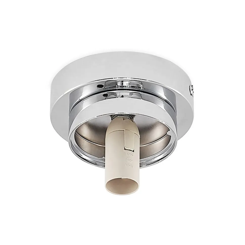 Lindby Tavino plafondlamp, bolvormige kap, chroom